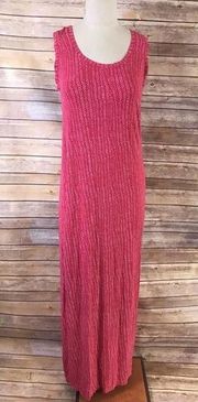 Fresh Produce two tone pink print sleeveless maxi dress WOMEN’S SMALL resortwear