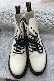 Dr. Martens Doc Martens White Jadon Platform Boots