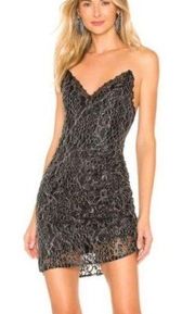 H:ours Mae Metallic Mini Dress nwt