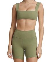 NWT WeWoreWhat Revolve Biker Shorts in Fair Green size M