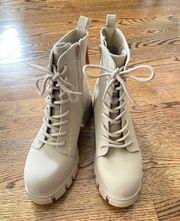 Nude Combat Boots