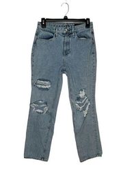 Rag & Bone Women Jeans Ankle Cigarette Madison Distressed Ripped Mid-Rise Sz. 25