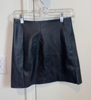 Black Leather Skirt