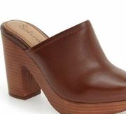 Splendid Gabby Leather Platform Wedge Clog