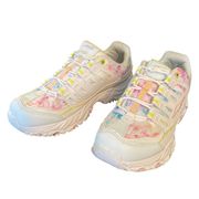 Avia White Rainbow Tie Dye Walking Sneakers Size 10