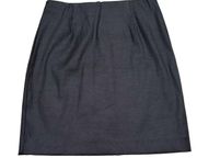 READ Talula Aritzia Black Coated Faux Leather Mini Skirt Zip Women's Size Small