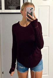 Feel The Piece Terre Jacobs Burgundy Long Sleeve