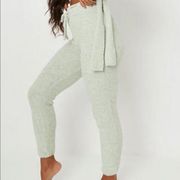 carli bybel x missguided sage fluffy knit joggers