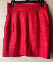 Red Pencil Skirt | Size 2