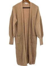 Newbury Kustom Boutique Beige Chunky Long Cardigan Sweater