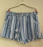 Briggs White & Blue Shorts