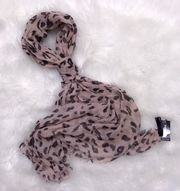 -Animal Print Lightweight Scarf-NWT