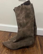 Aerosoles Brown Suede Heeled Boots Size 7 US