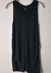 Anthropologie black Knit Extra Long Sweater  Vest Size Small