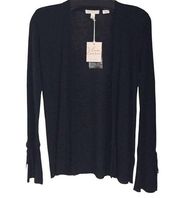 Lauren Conrad Cardigan Open Lightweight Tie size XS black