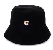 CIDER INDULGE IN VELVET BLACK BUCKET HAT SUPER SOFT SIZE 7 1/4 - 7/38 NWT