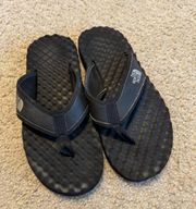 The north face black sandals