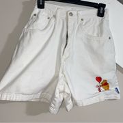 Disney Winnie The Pooh White High waist jean vintage Shorts size 5