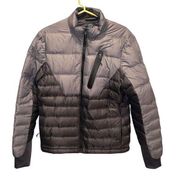 Champion two tone grey mid weight puffer jacket women’s small