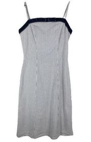 Isaac Mizrahi for Target Size 2 Dress Seersucker Blue Adjustable Sleeveless 1299