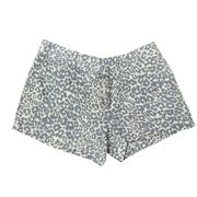 Cynthia Rowley Women’s 6 Shorts 100% Linen Leopard Animal Print Flat Front E007