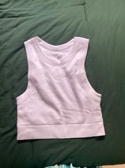 High Neck Crop Tank