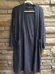 Barefoot Dreams CozyChic Ulta Lite Long Button Front Cardi Duster Small