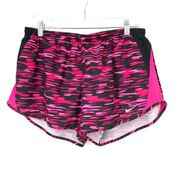 Nike  Shorts Women’s Size L Athletic Dri Fit Elastic Waist Running Pink/Black