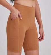 Girlfriend Collective High Rise Bike Shorts Womens Size XS Burnt Orange NWT NEW