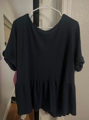 Oversized Peplum Top