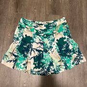 Anthropologie Elevenses Skort Tropical Pattern