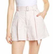 Le Vie Rebecca Taylor Pink Linen Shorts NWT SZ 30