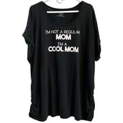 Motherhood Maternity Cool Mom Tee 3X Plus Size Gathered Sides T-shirt Shirt