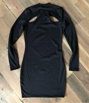 H&M Womens NWT Black Jersey Bodycon Dress Size Small