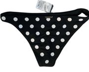 NWT Embroidered Bikini Bottom in Polka
Dot White Size XS
 | Revolve