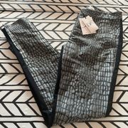 Diane Von Furstenberg Alexis snakeskin trousers size 6 NWT