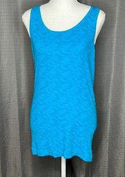 CRUEL GIRL LARGE BLUE COTTON TANK TOP