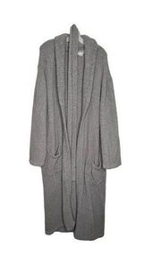 Barefoot Dreams Gray Long Wrap Cozy Robe