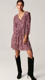 Ba&Sh Lia Printed Mini Dress in raisin