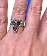 Oxidized Filigree Elephant Head Ganesha Band Jewelry ring Size 6.5