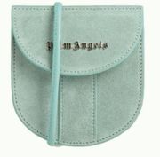 Palm Angles small suede cross body bag turquoise