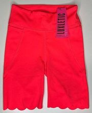 NWT - Lily Pulitzer Weekender High Rise Spicy Coral Bike Short Luxletic‎ - XXS