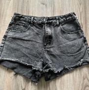 Black Jean Shorts