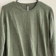 Poof Green Crewneck Sweater, Lightweight Sweater, Juniors Size Medium