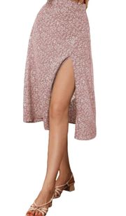 Midi Blush Pink Skirt 