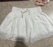 LoveShack Fancy NWT white skirt