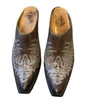 Lucchese Charlie 1 Horse Brown Western Mules 8 B