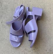 American Apparel lilac pvc jelly sandal new