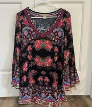 Flying Tomato Floral Bell Sleeve Dress Size S