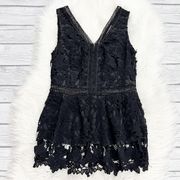 Francesca's Black Lace Sleeveless Tank Top